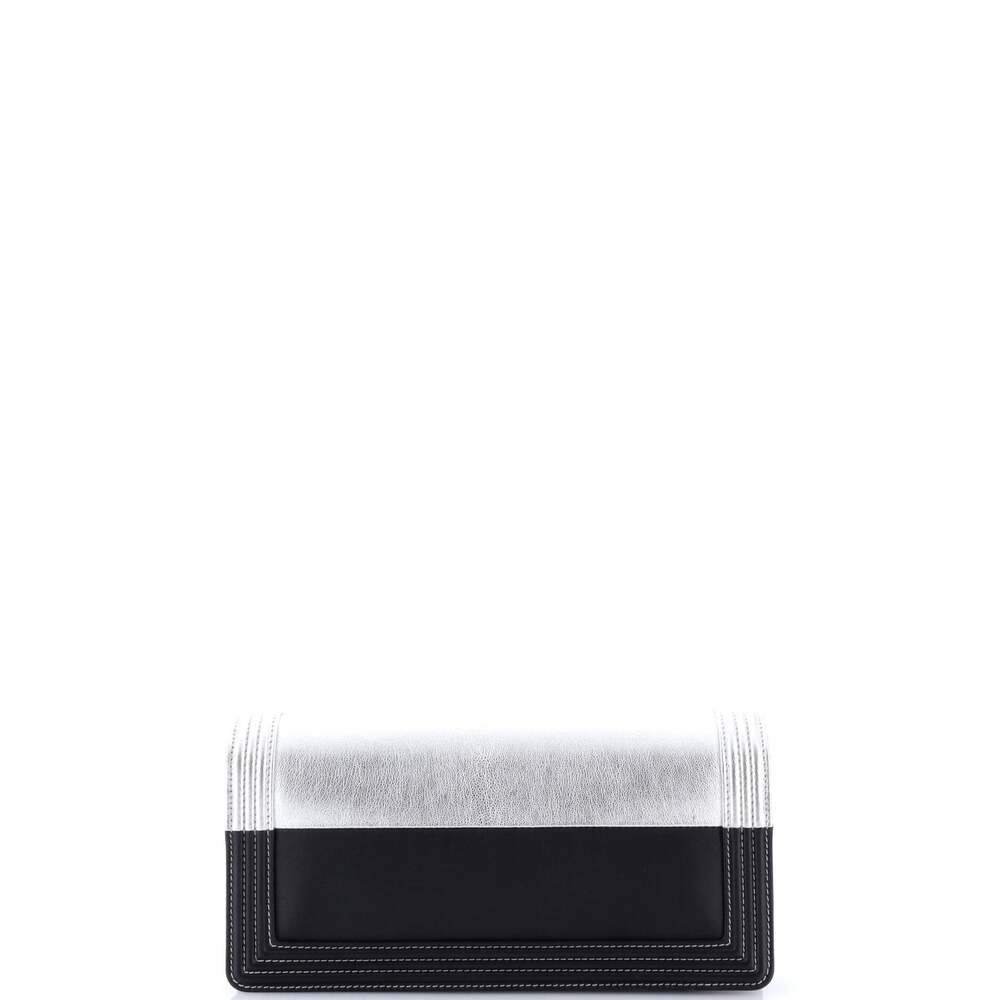Chanel Bicolor Boy Flap Clutch Calfskin #255386C29B - Picture 4 of 7